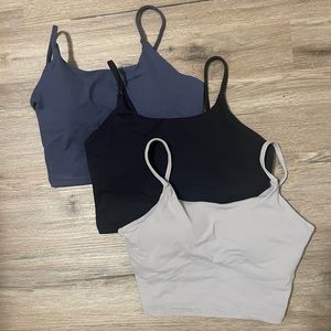 3 Cropped Amazon work out tops